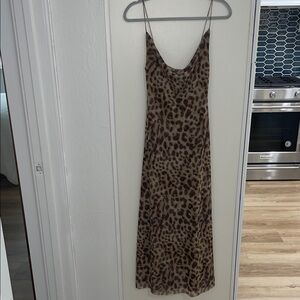 Zara Leopard Print Maxi Dress